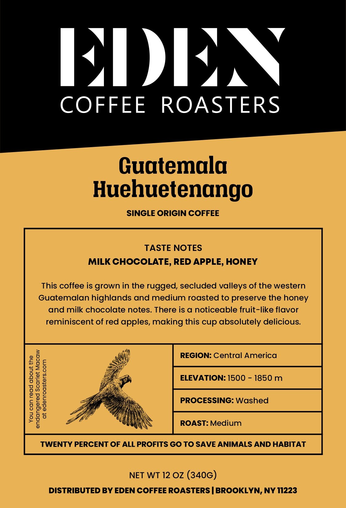 GUATEMALA, HUEHUETENANGO - Eden Coffee Roasters